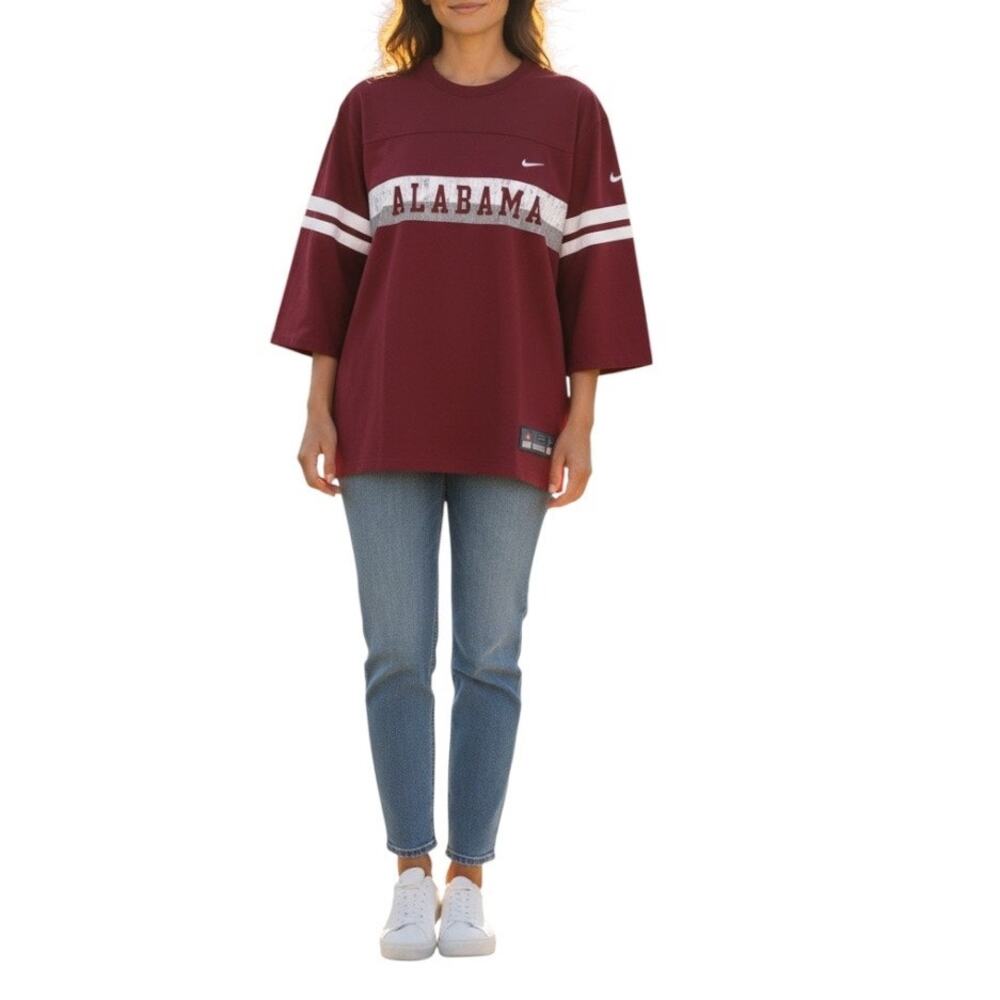 Nike Alabama Crimson Tide jersey style varsity T-shirt small